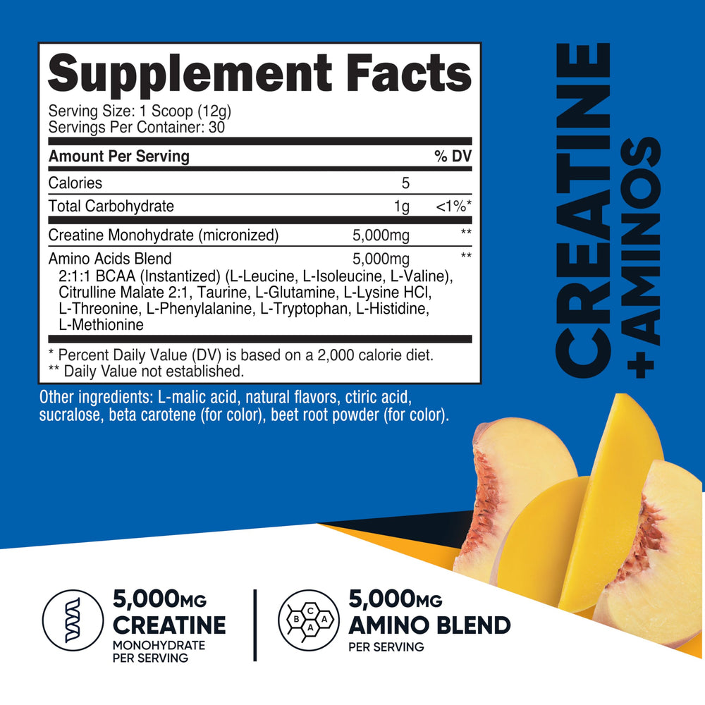 Nutricost Creatine + Aminos textura en polvo uniforme, indicado para mezclas sin grumos