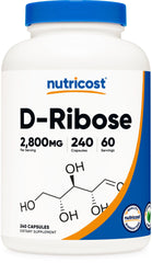 Nutricost frasco frontal mostrando nombre y cantidad, beneficio claridad de información