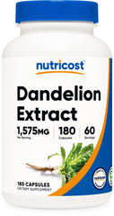 Nutricost frasco frontal mostrando 180 cápsulas y beneficios de concentración
