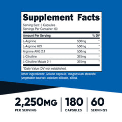 Nutricost etiqueta con lista de ingredientes y certificaciones, transparencia y calidad