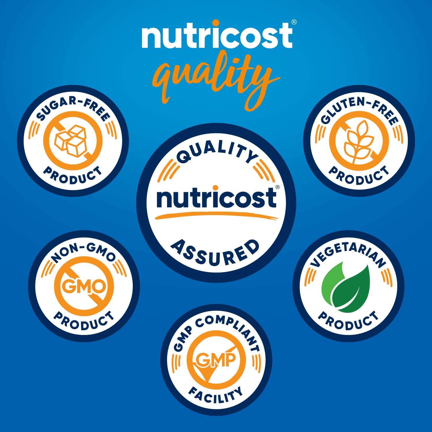 Nutricost detalle de etiqueta con ingredientes y certificaciones claras
