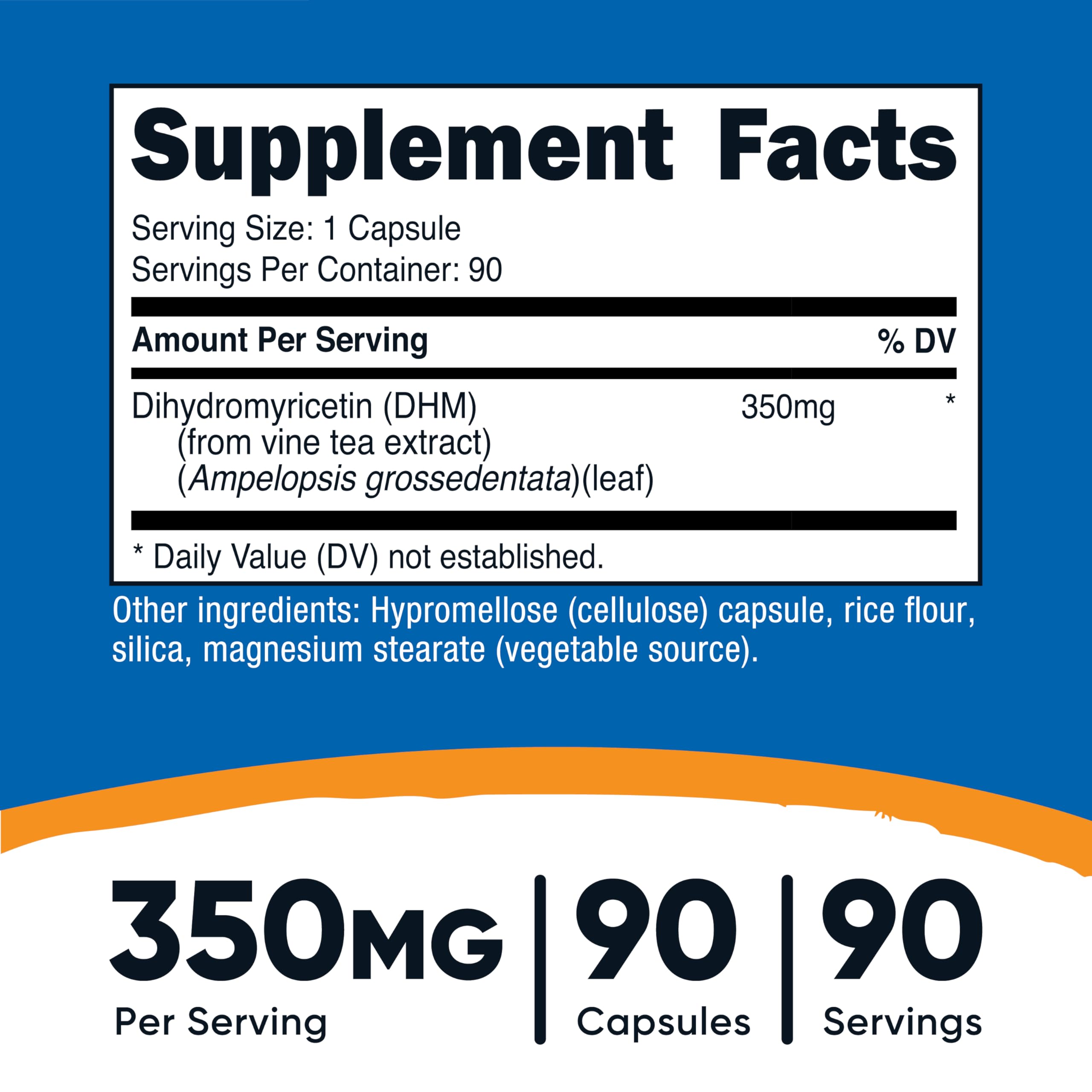 Nutricost DHM cápsula en detalle que muestra la textura y calidad