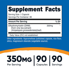 Nutricost DHM cápsula en detalle que muestra la textura y calidad