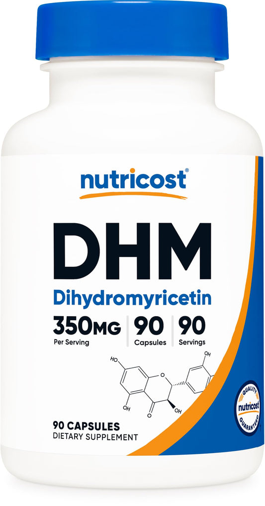Nutricost DHM bote frontal mostrando la presentación y cantidad
