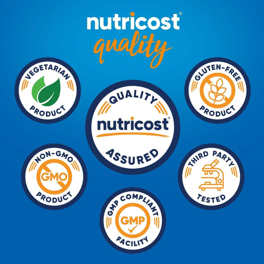 Nutricost cápsula en mano indicando facilidad de consumo diaria