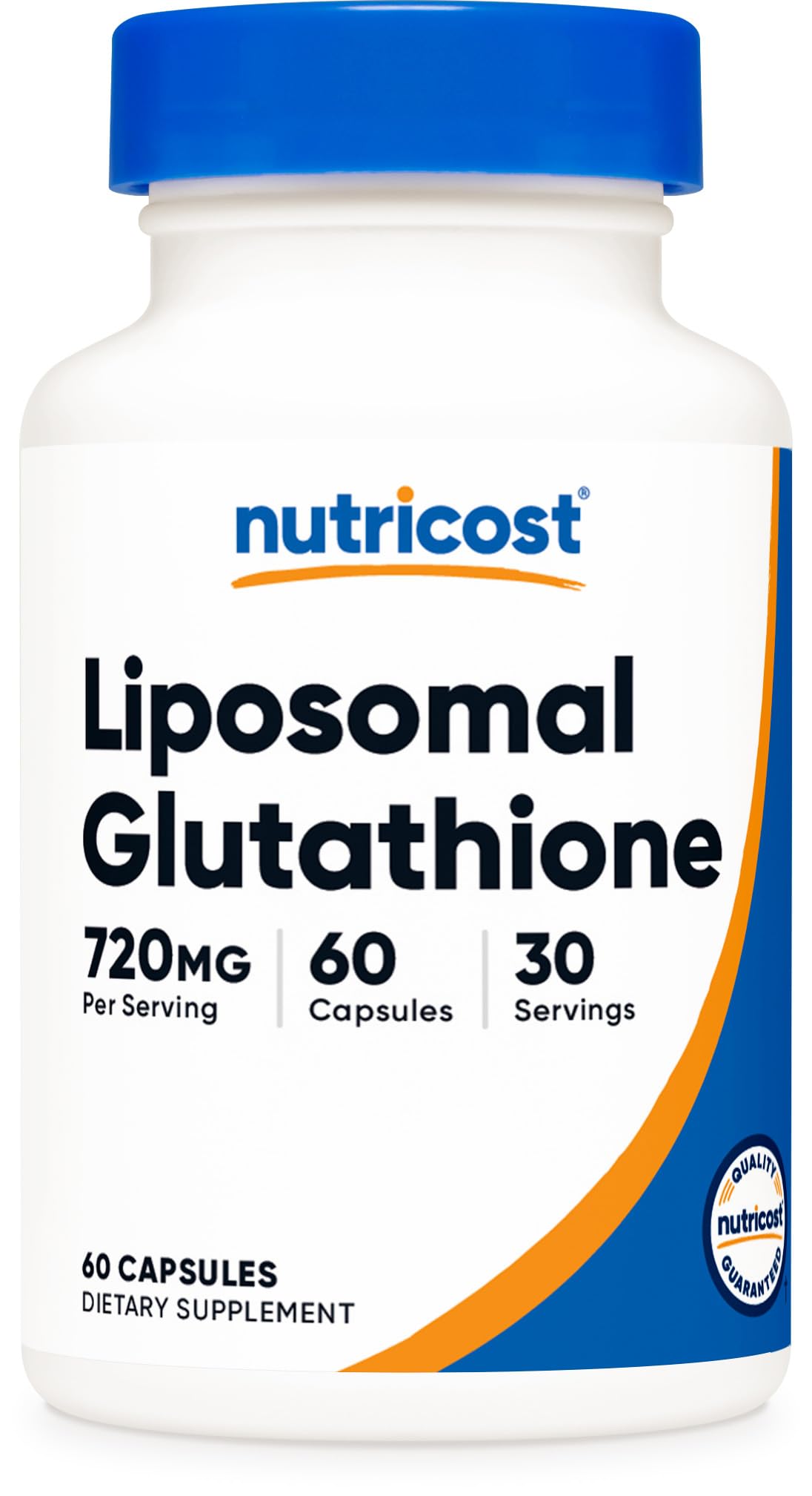 Nutricost frasco frontal mostrado y beneficios de absorción