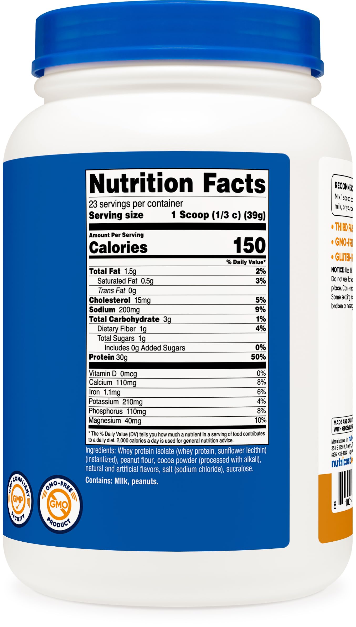 Nutricost producto en cocina con ingredientes, ideal para recetas ricas en proteína