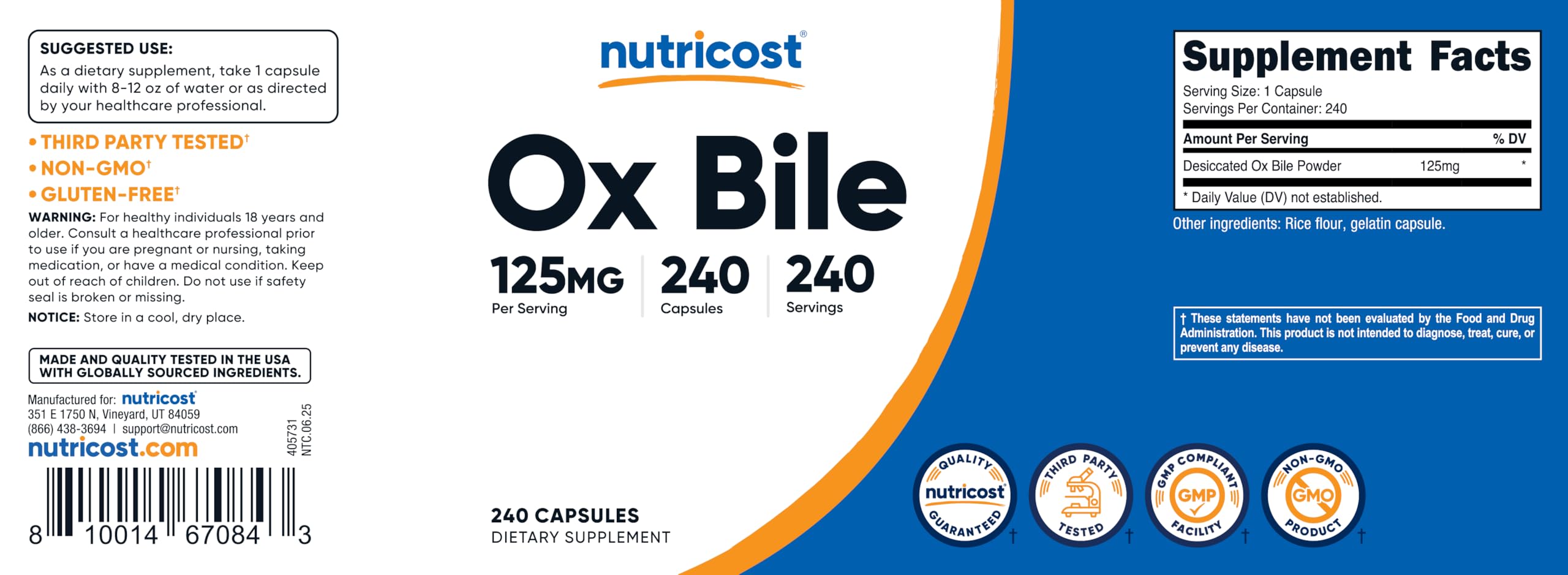 Nutricost frasco en cocina, imagen de estilo de vida y conveniencia