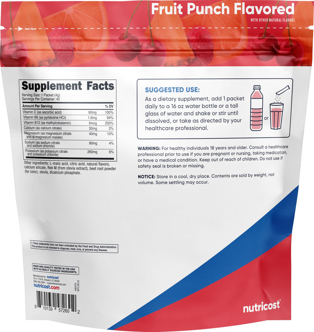 Nutricost bebida con sabor fruit punch durante entrenamiento para recuperación práctica