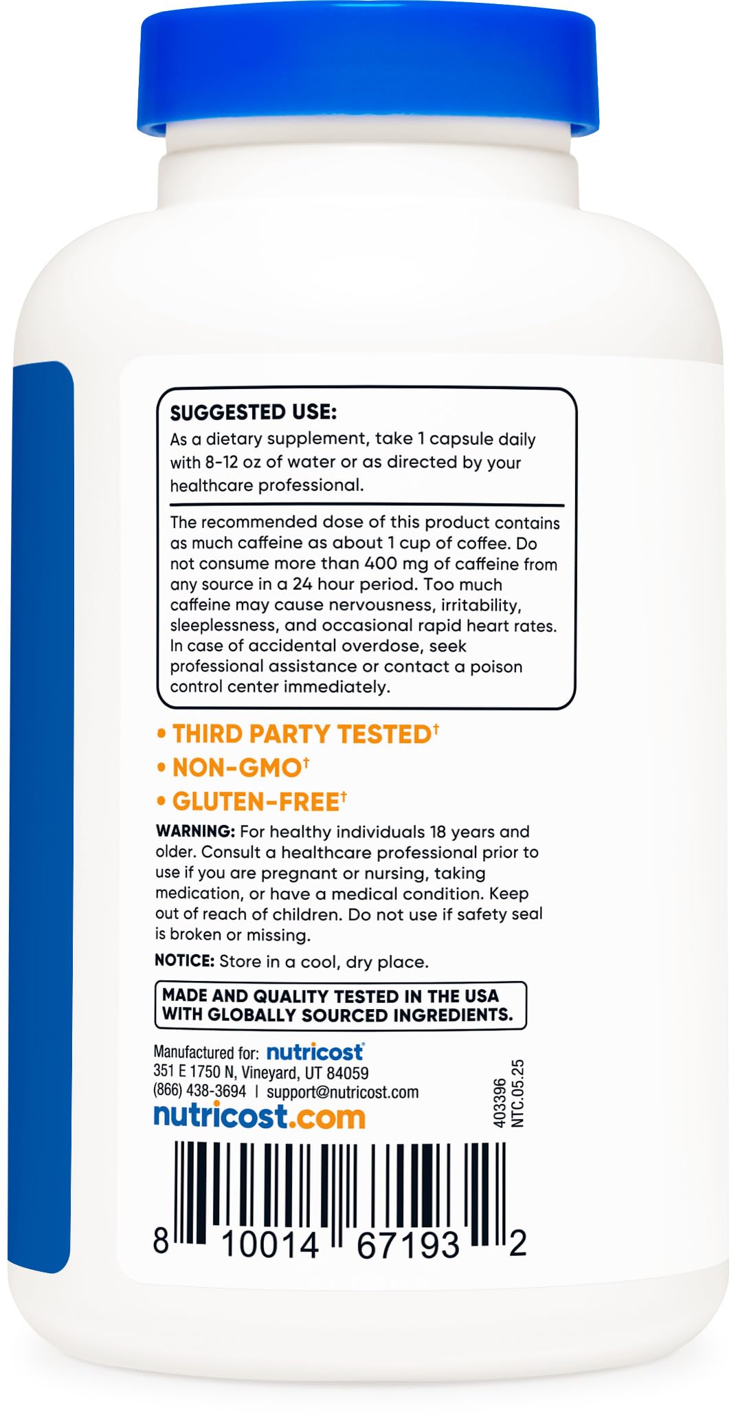 Nutricost en escritorio junto a libreta representando enfoque y productividad
