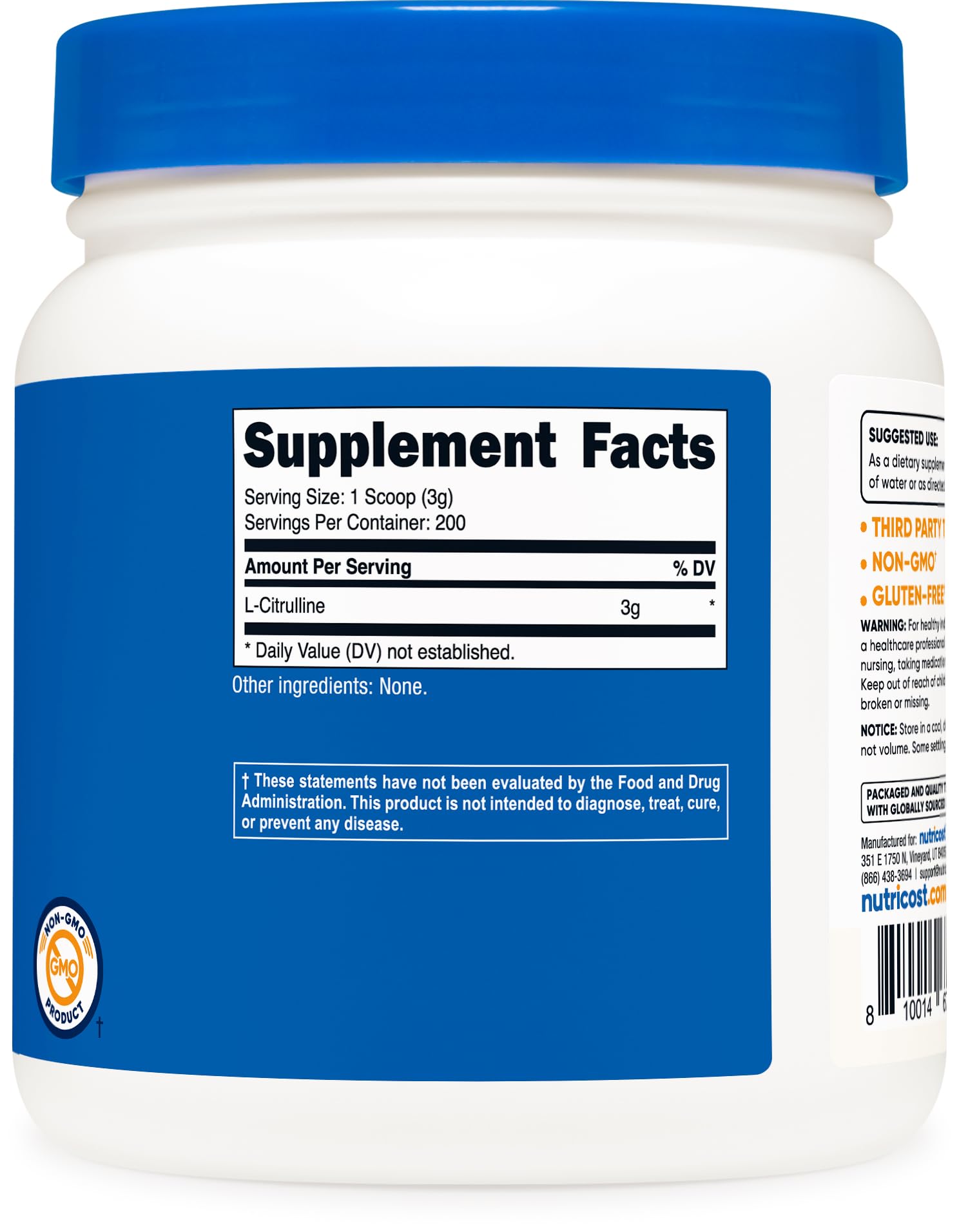 Escena de gimnasio con Nutricost L-citrulline destacando uso práctico