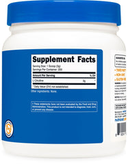 Escena de gimnasio con Nutricost L-citrulline destacando uso práctico