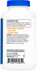 Nutricost etiqueta con certificaciones NSF y cumplimiento GMP visible