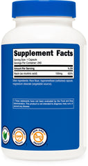 Nutricost etiqueta con certificaciones NSF y sin gluten indicando calidad