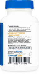 Nutricost etiqueta destacando certificaciones NSF y GMP, garantía de calidad
