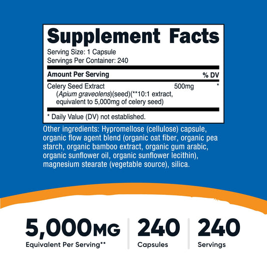Nutricost etiqueta con ingredientes y certificaciones para tranquilidad