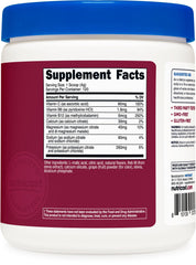 Nutricost etiqueta con lista de ingredientes y dosis para uso seguro y transparente