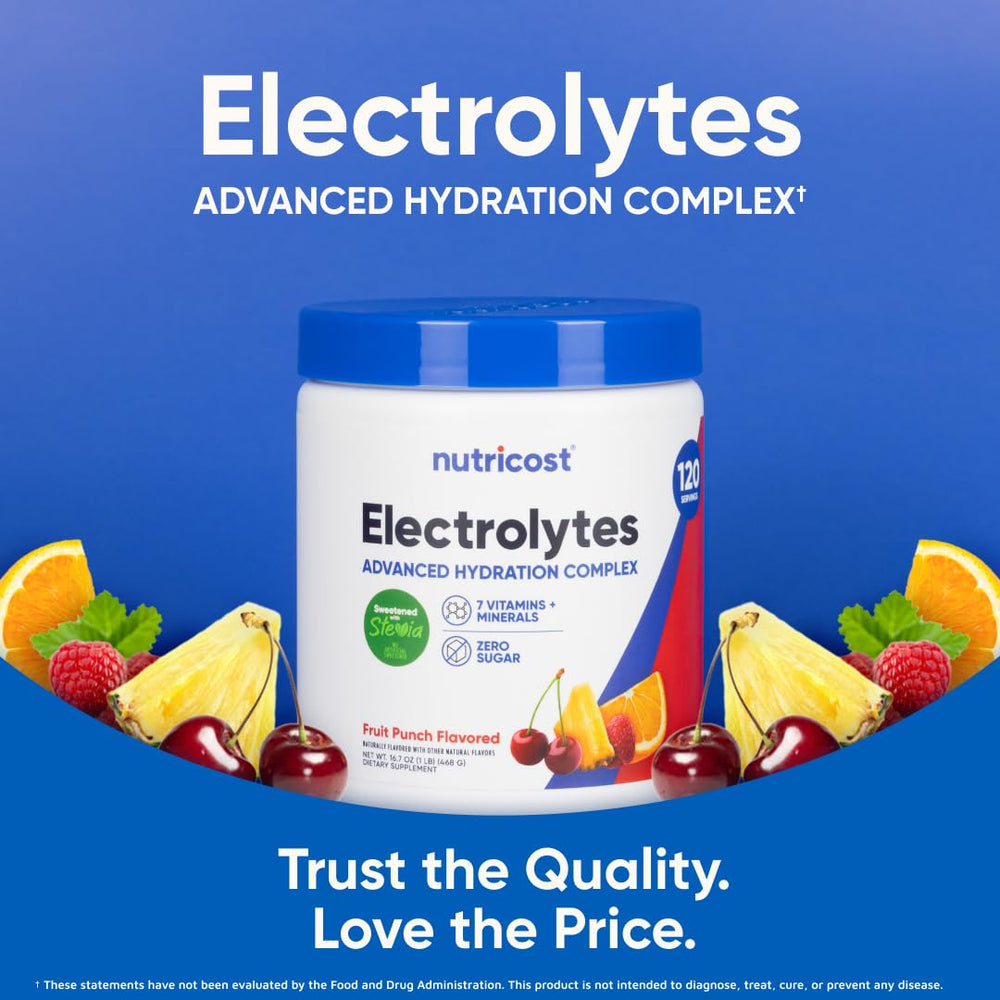 Etiqueta Nutricost con información nutricional y lista de ingredientes
