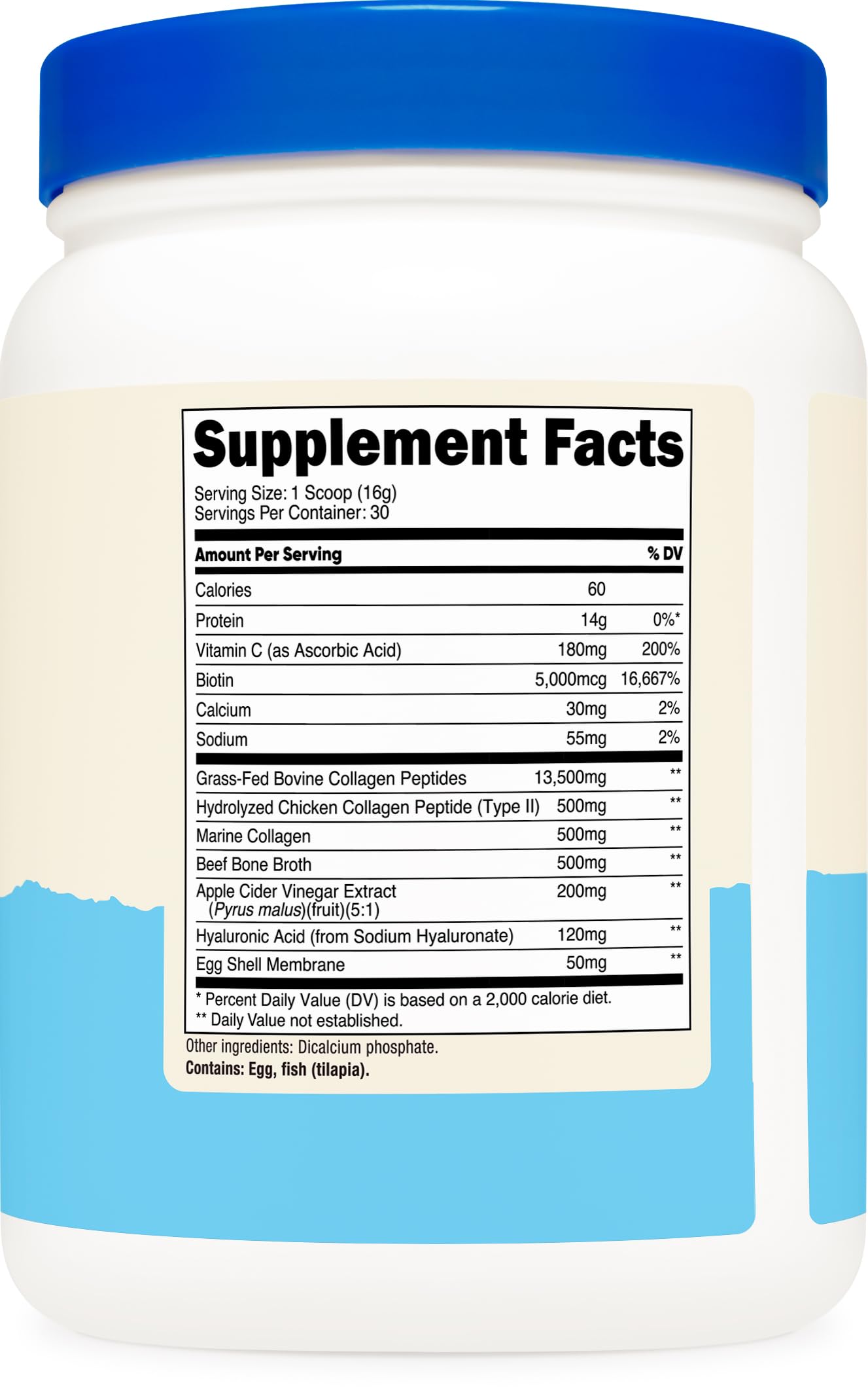 Nutricost etiqueta nutricional y lista de ingredientes, transparencia y testeo