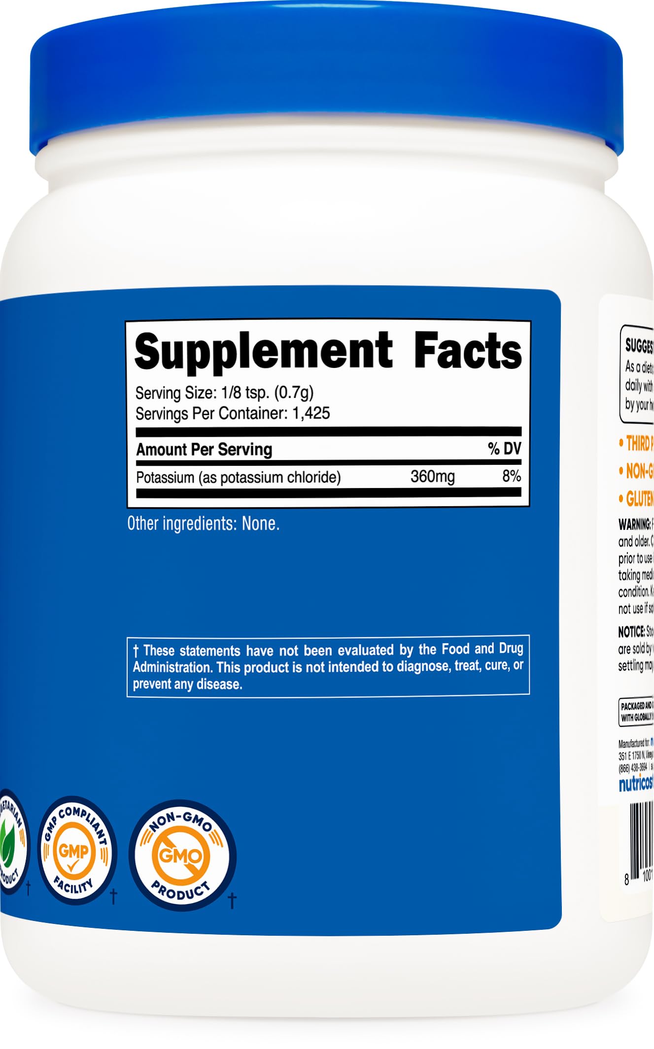 Nutricost etiqueta nutricional y certificaciones, transparencia en ingredientes