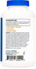 Nutricost etiqueta información nutricional y advertencias visibles