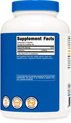 Nutricost etiqueta informativa mostrando dosis, ingredientes y beneficios