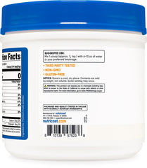 Nutricost etiqueta con certificaciones y lista de ingredientes clara
