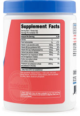 Nutricost etiqueta e ingredientes en primer plano para ver vitaminas, minerales y certificaciones
