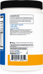 Detalle de etiqueta Nutricost con dosis y 6,000 mg L-citrulina visibles