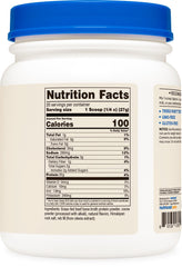 Detalle de la etiqueta Nutricost que destaca GMO-Free y pruebas de terceros