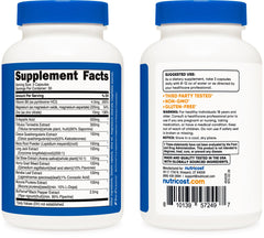 Nutricost etiqueta con lista de ingredientes y transparencia