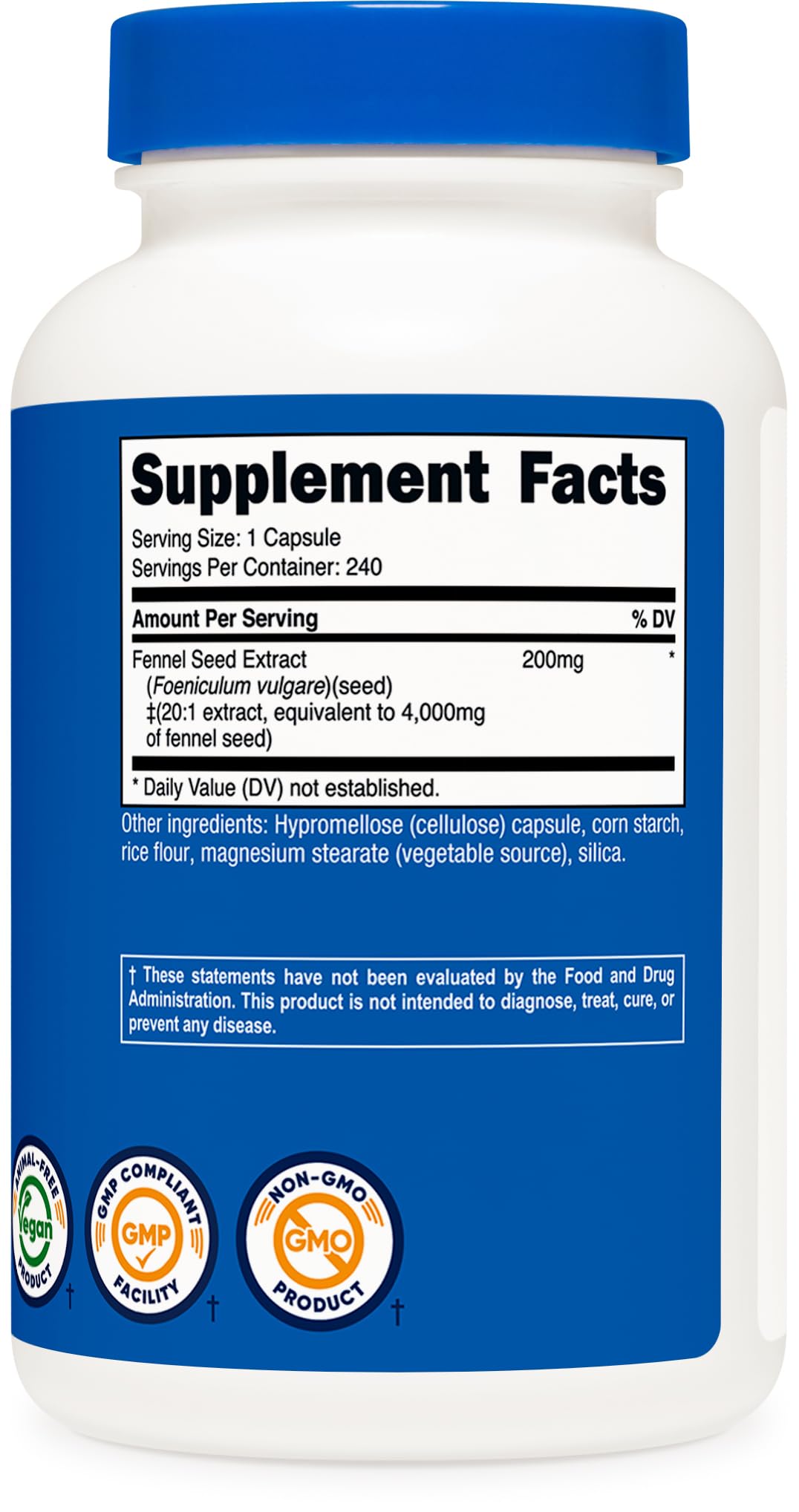 Nutricost etiqueta ingredientes y certificaciones mostrando seguridad