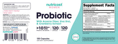 Nutricost etiqueta con ingredientes y garantías de calidad visibles