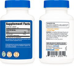 Nutricost etiqueta con ingredientes y certificaciones visibles