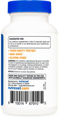 Nutricost etiqueta con lista de ingredientes y certificaciones visibles