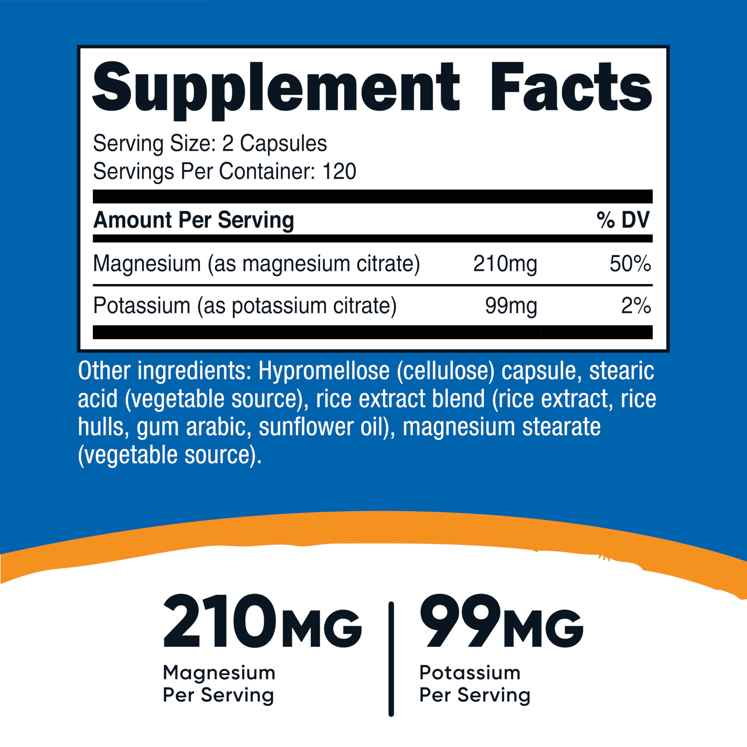 Nutricost etiqueta nutricional ampliada con valores y ingredientes claros