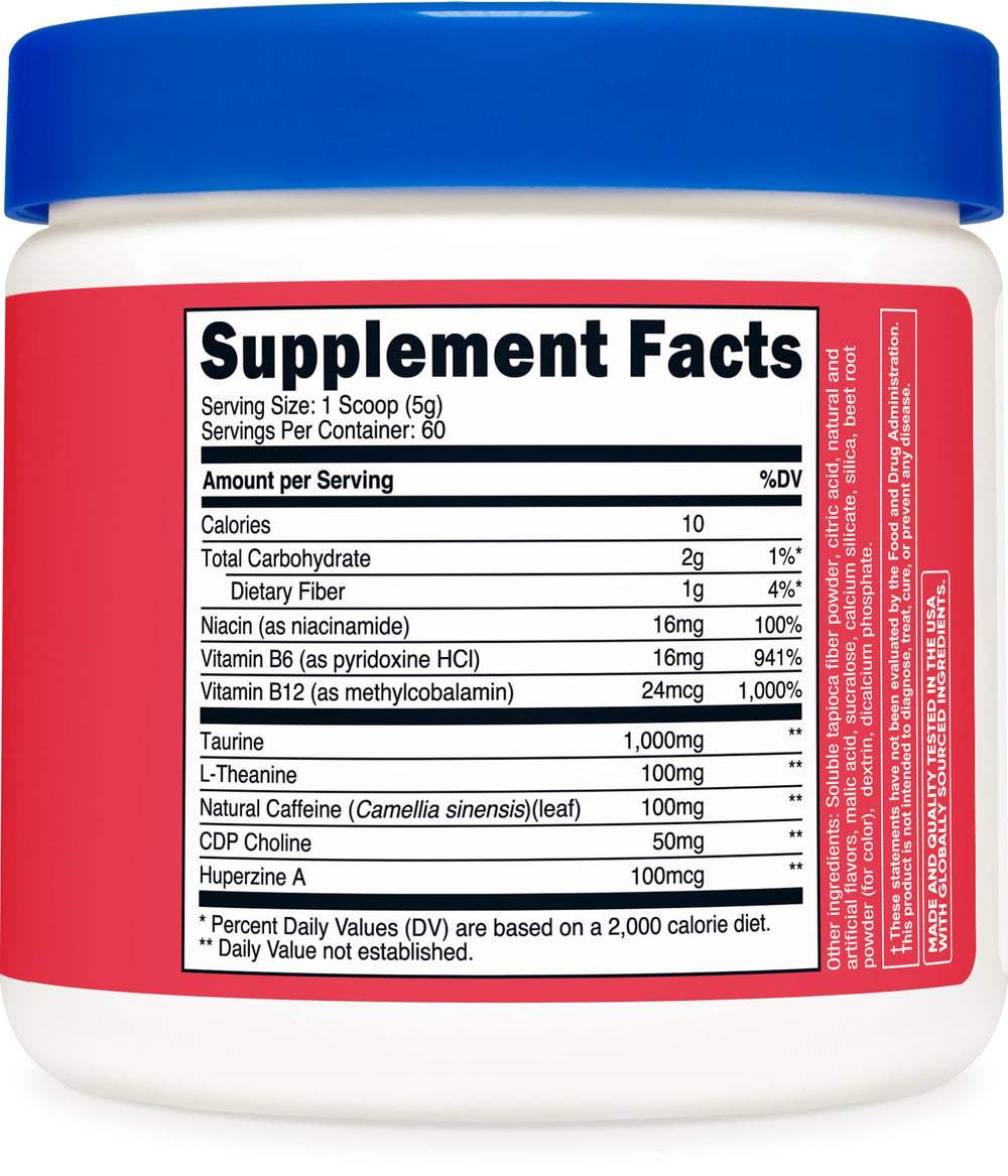 Nutricost etiqueta nutricional resaltando ingredientes y certificaciones
