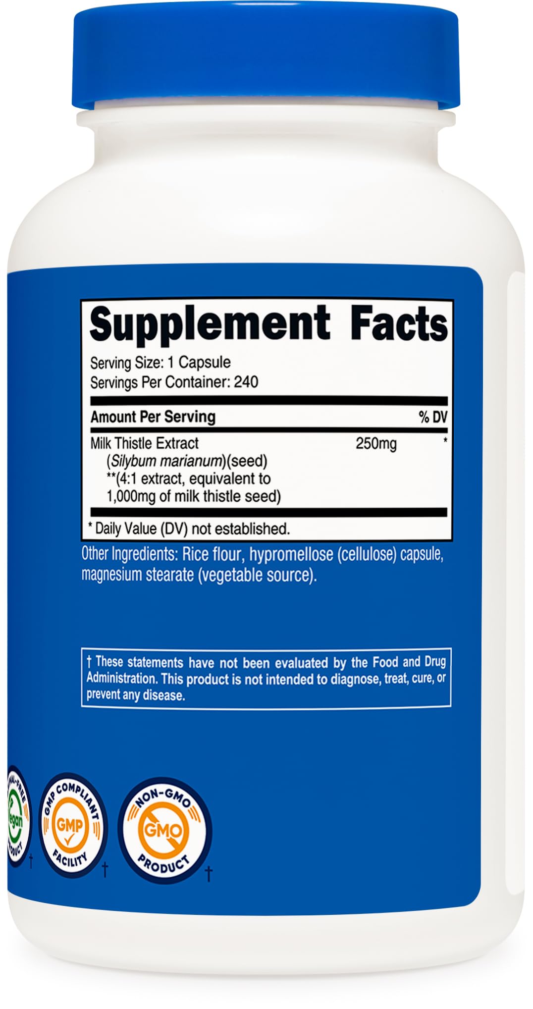 Nutricost etiqueta nutricional ampliada mostrando ingredientes y beneficio de transparencia