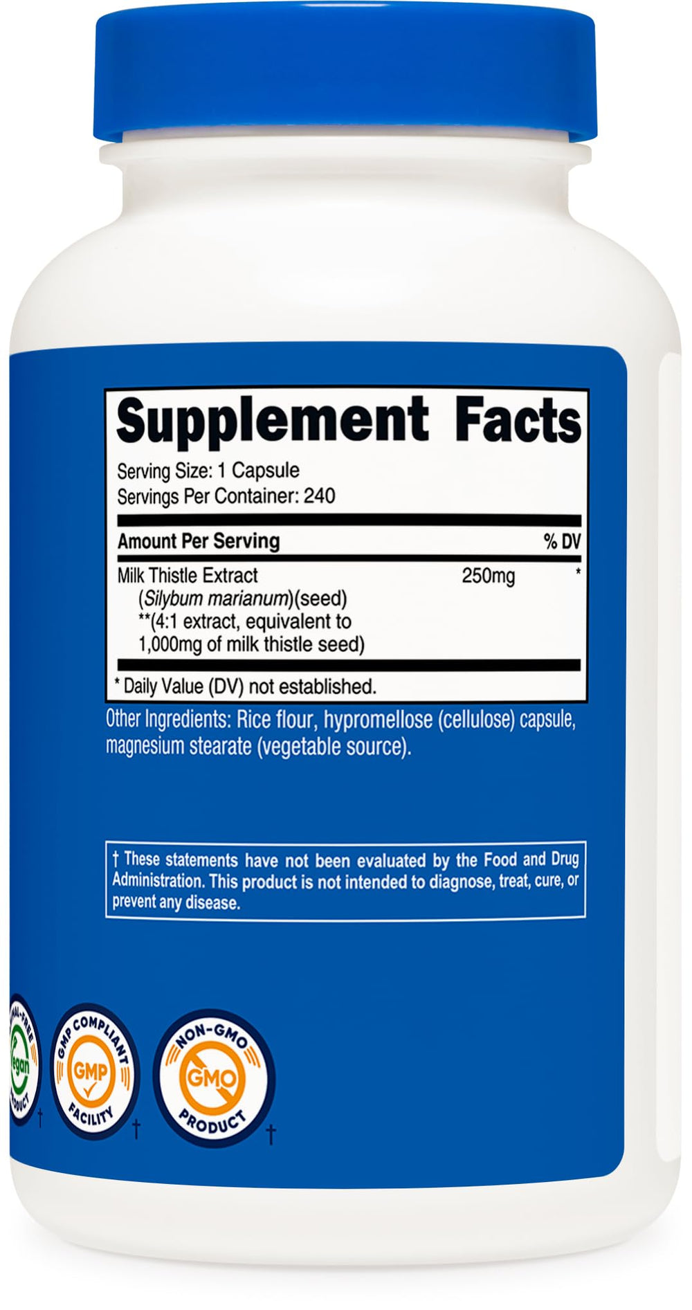 Nutricost etiqueta nutricional ampliada mostrando ingredientes y beneficio de transparencia