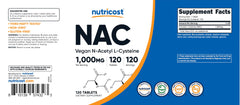 Nutricost frasco abierto con tabletas que facilita conteo y almacenamiento