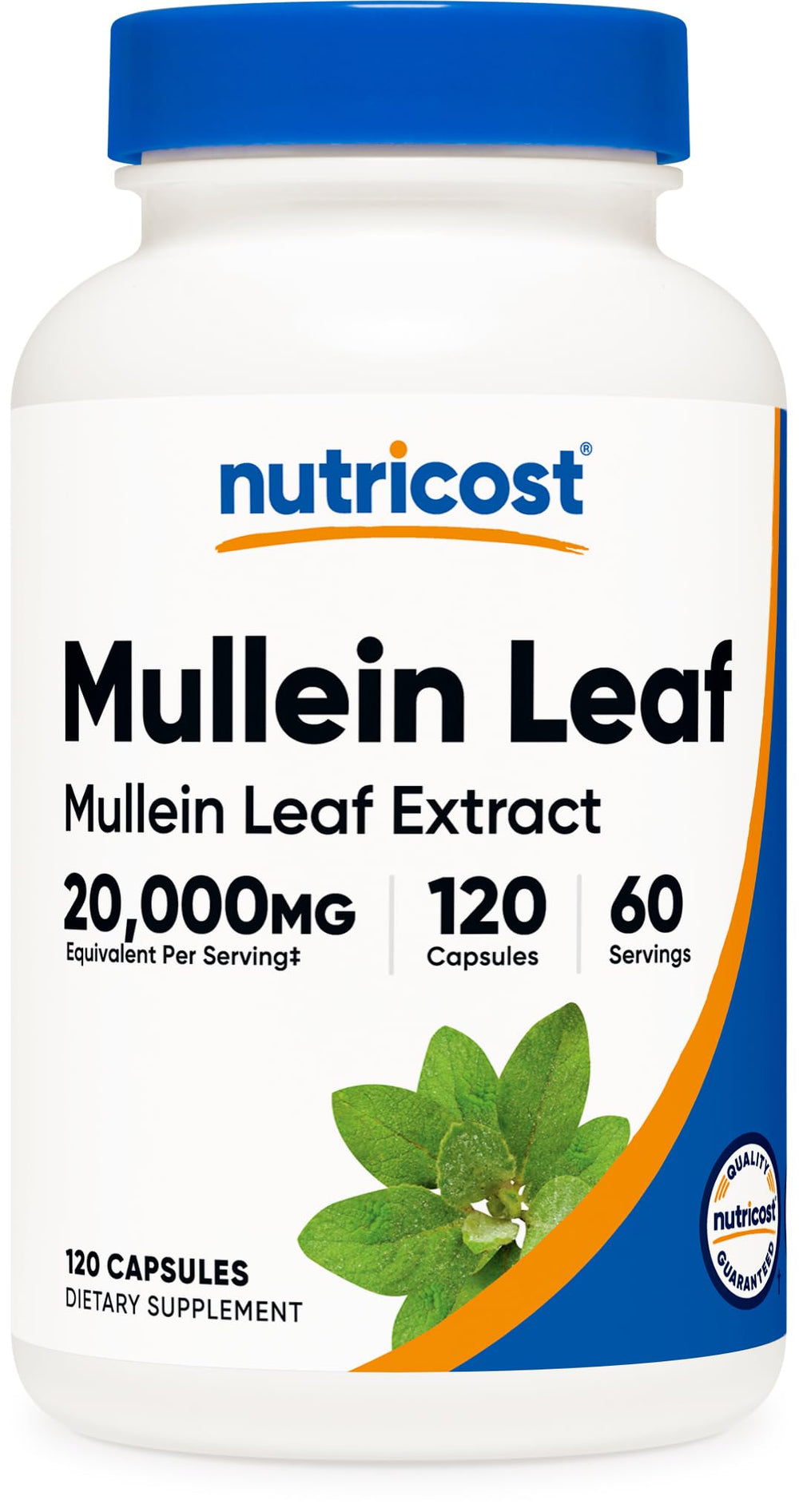 Nutricost frasco frente mostrando etiqueta clara y comodidad