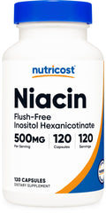 Nutricost frasco frontal mostrando 120 cápsulas y claridad de dosificación