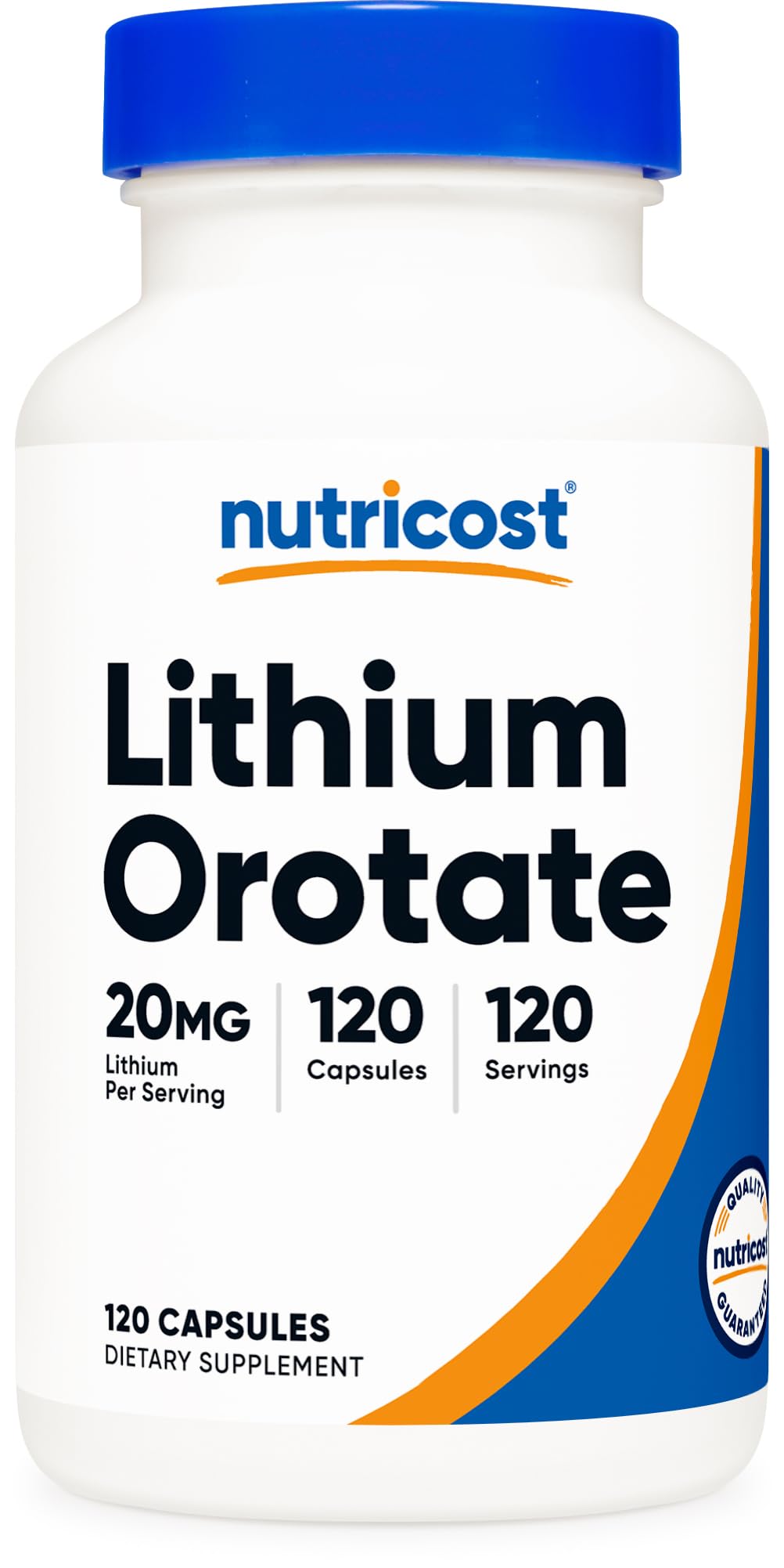 Nutricost frasco frontal mostrando la cantidad y beneficios veganos