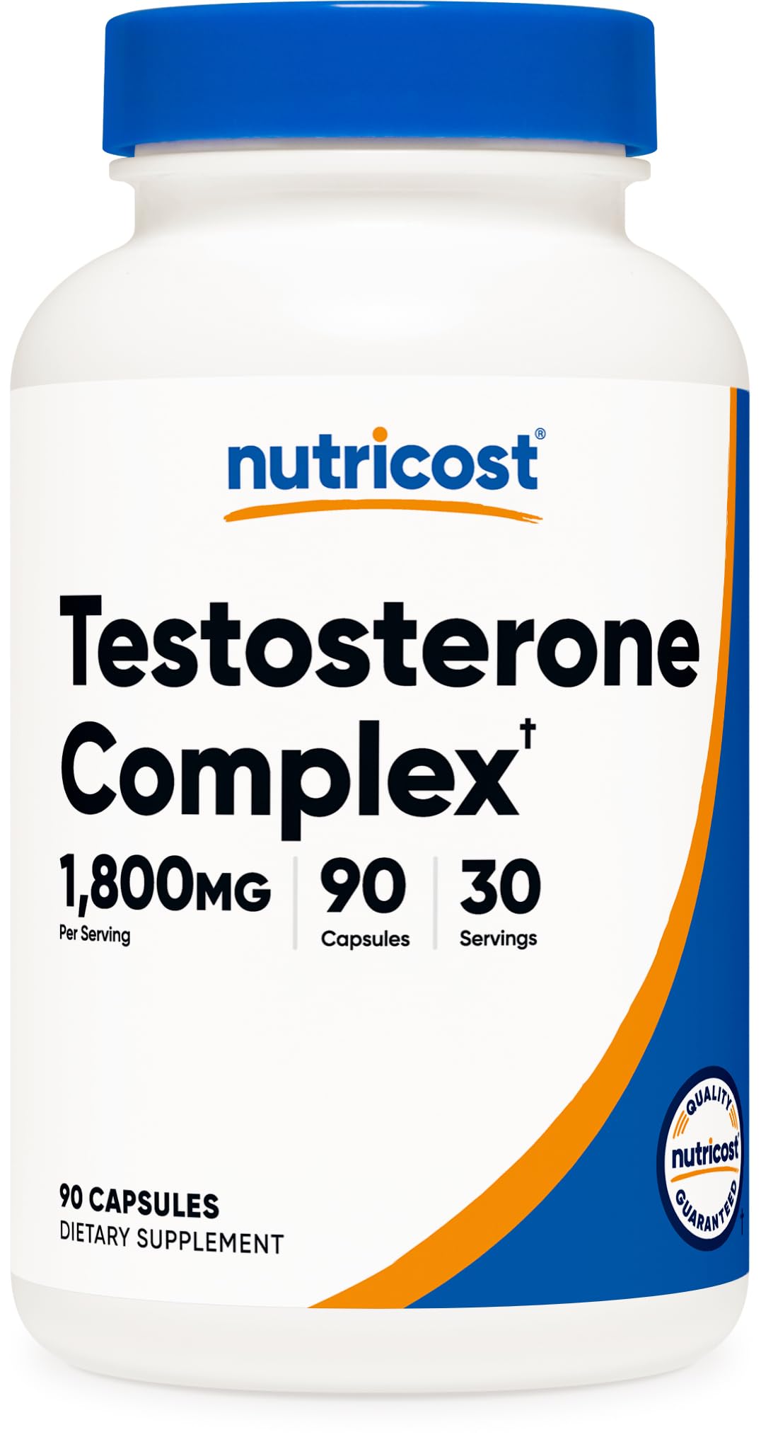 Nutricost frasco frontal mostrando etiqueta y beneficios