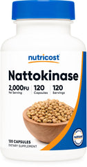 Nutricost frasco frente con etiqueta clara y potencia 2.000FU