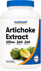 Nutricost envase frontal mostrando 240 cápsulas y etiqueta clara, confianza en calidad