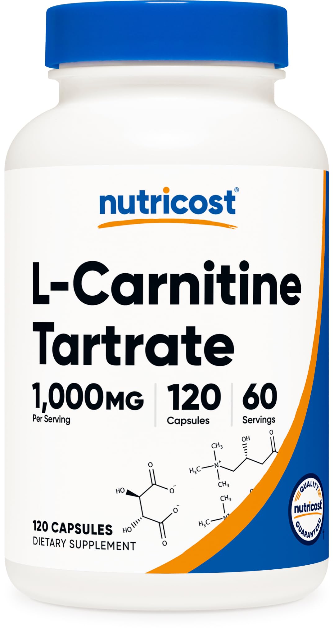 Nutricost envase frontal mostrando etiqueta clara y beneficio de dosificación