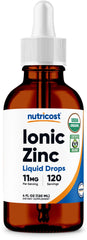 Nutricost imagen frontal del envase mostrando etiqueta y beneficio orgánico