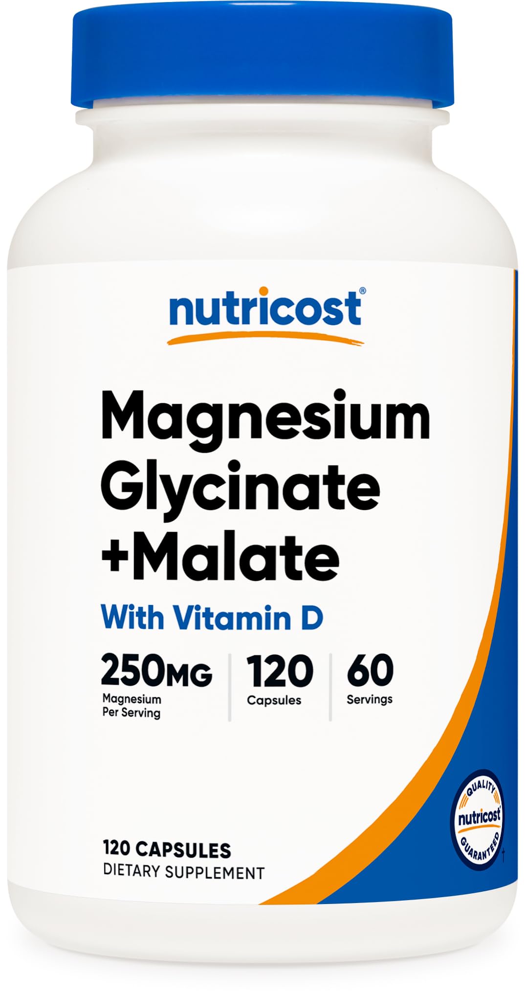 Nutricost envase frontal mostrando 120 cápsulas y alta absorción