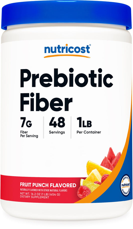 Nutricost envase frontal con etiqueta clara y beneficios visibles